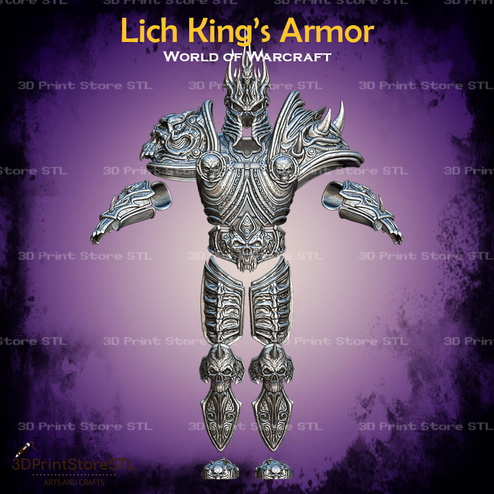 Lich King Armor Cosplay World Of Warcraft 3D Print Model STL File 3DPrintStoreSTL