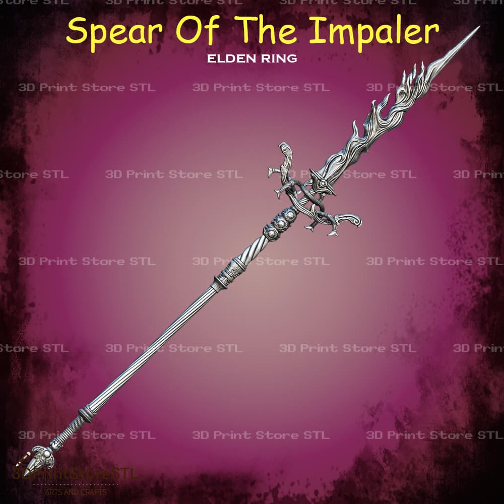 Spear Of The Impaler Cosplay Elden Ring 3D Print Model STL File 3DPrintStoreSTL