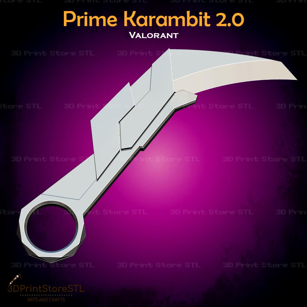 Prime Karambit 2.0 Cosplay 3D Print Model STL File 3DPrintStoreSTL