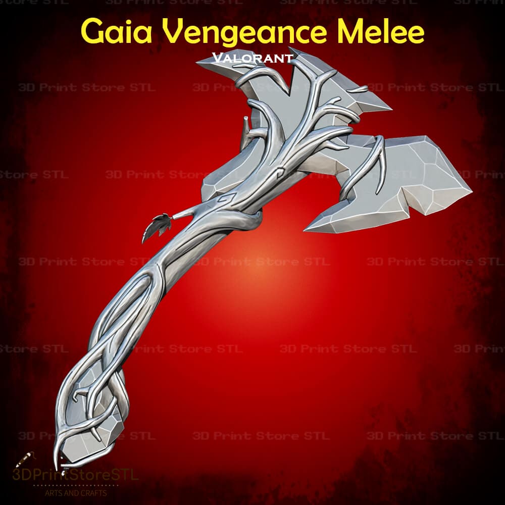 Gaia Vengeance Melee Cosplay 3D Print Model STL File 3DPrintStoreSTL