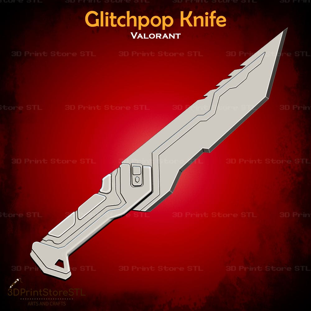 Glitchpop Knife Cosplay 3D Print Model STL File 3DPrintStoreSTL