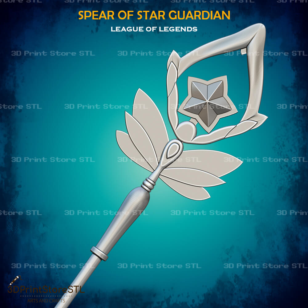 Janna Spear of Star Guardian Cosplay League of Legends 3D Print Model STL File 3DPrintStoreSTL