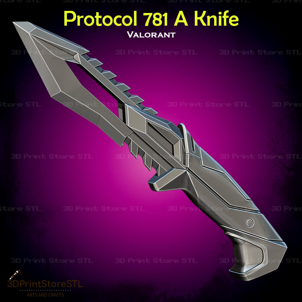 Protocol 781 Knife Cosplay 3D Print Model STL File 3DPrintStoreSTL