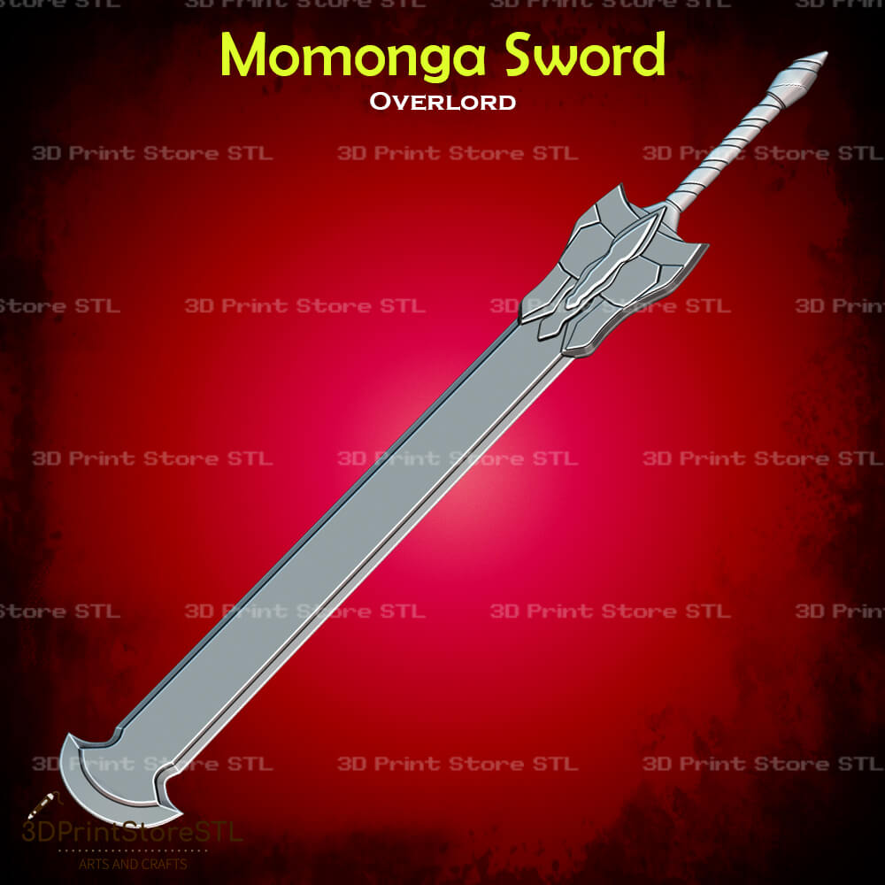 Momonga Sword Cosplay Overlord 3D Print Model STL File 3DPrintStoreSTL