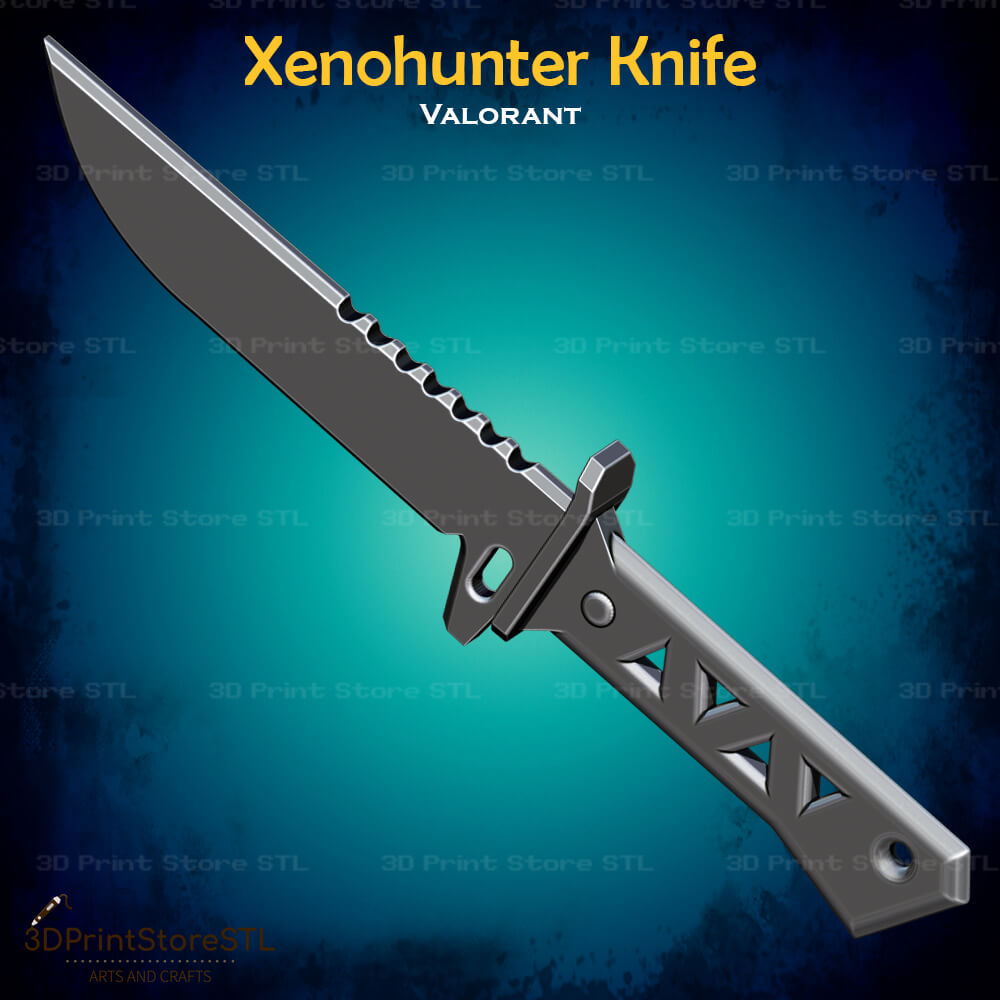 Xenohunter Knife Cosplay 3D Print Model STL File 3DPrintStoreSTL