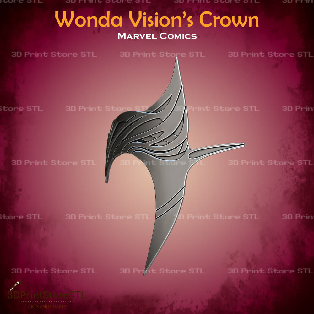 Wonda Vision Crown Cosplay Marvel Comics 3D Print Model STL File 3DPrintStoreSTL