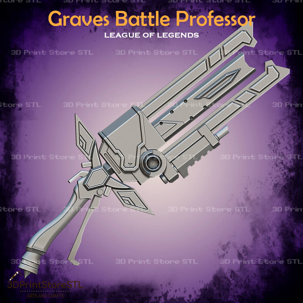 Graves Battle Professor Cosplay League of Legends 3D Print Model STL File 3DPrintStoreSTL