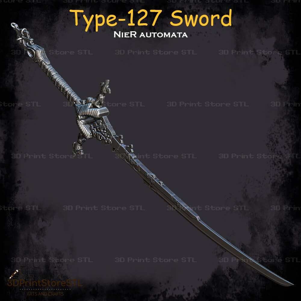Type-127 Sword Cosplay NieR Automata 3D Print Model STL File 3DPrintStoreSTL