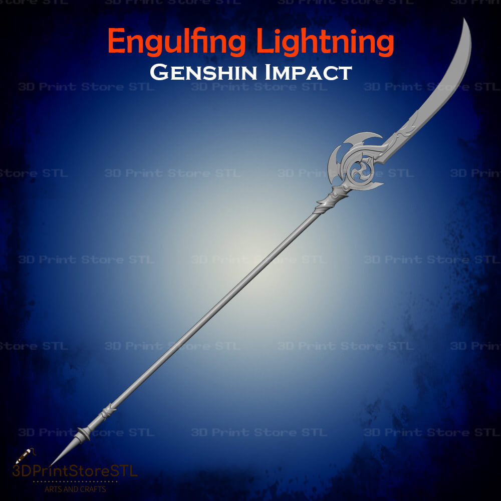 Engulfing Lightning Cosplay Genshin Impact 3D Print Model STL File 3DPrintStoreSTL