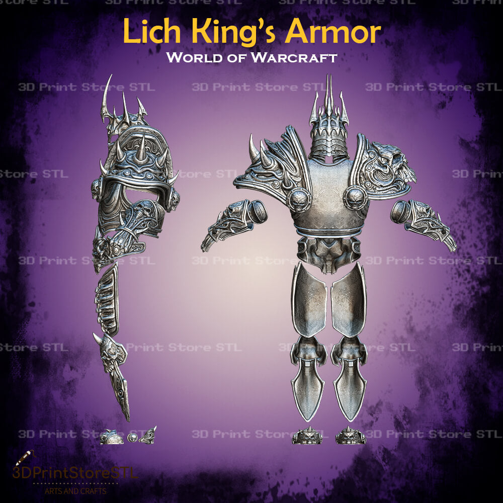 Lich King Armor Cosplay World Of Warcraft 3D Print Model STL File 3DPrintStoreSTL