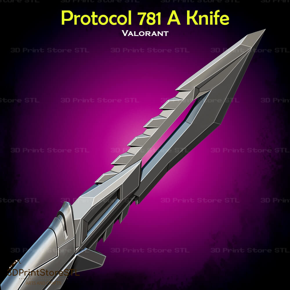 Protocol 781 Knife Cosplay 3D Print Model STL File 3DPrintStoreSTL