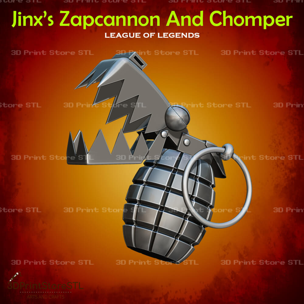 Zapcannon Cosplay League of Legends 3D Print Model STL File 3DPrintStoreSTL