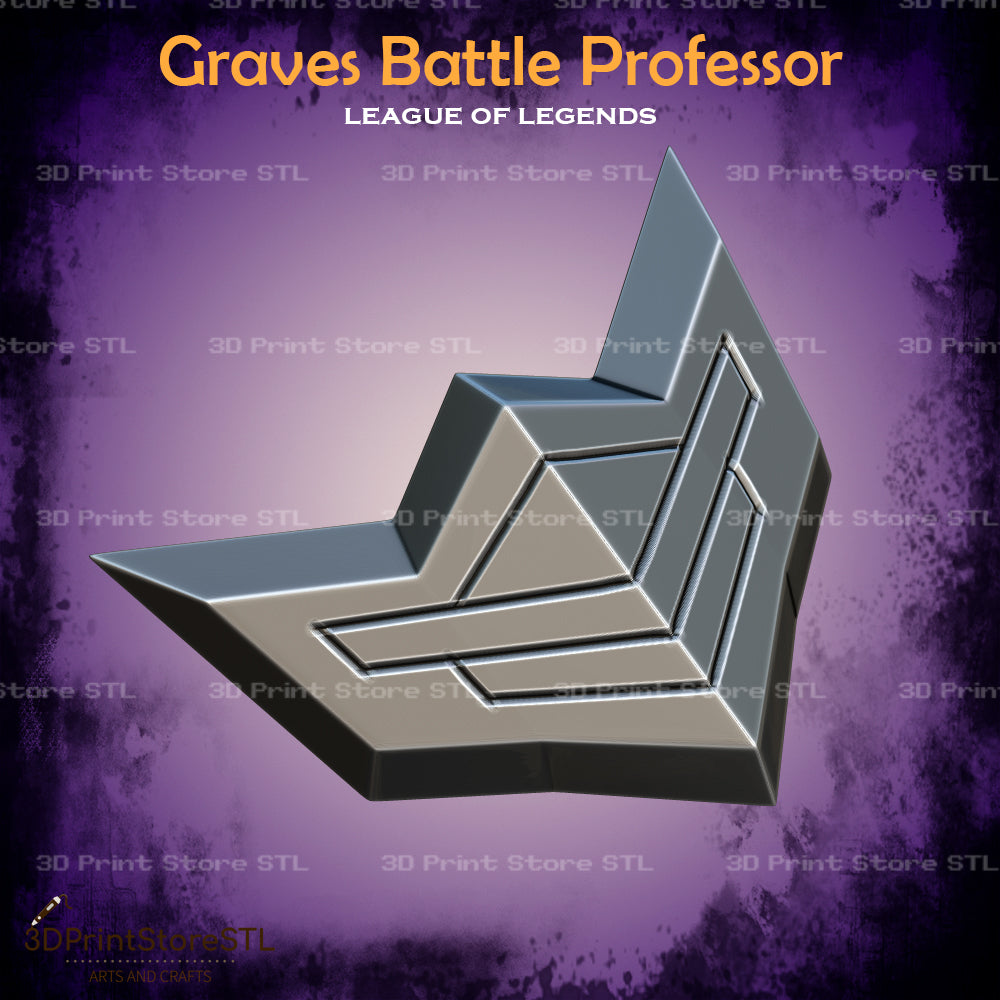 Graves Battle Professor Cosplay League of Legends 3D Print Model STL File 3DPrintStoreSTL
