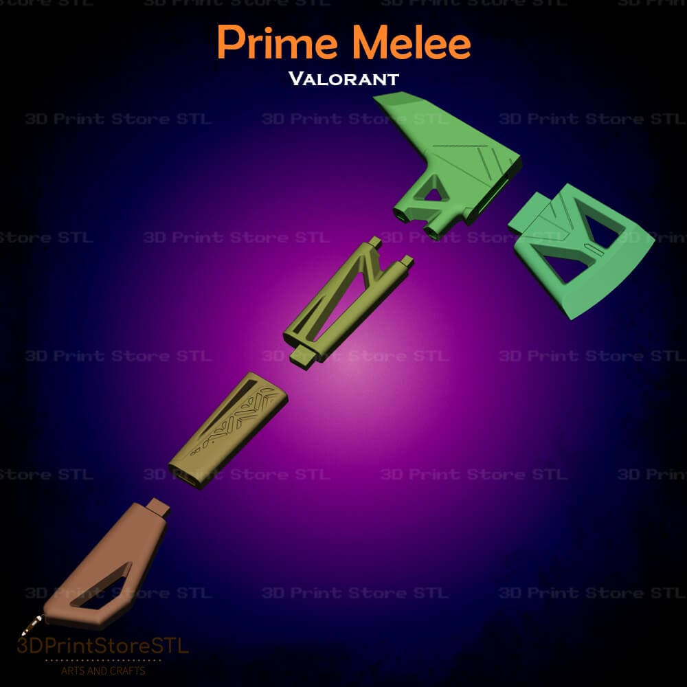 Prime Melee Cosplay 3D Print Model STL File 3DPrintStoreSTL Edit alt text