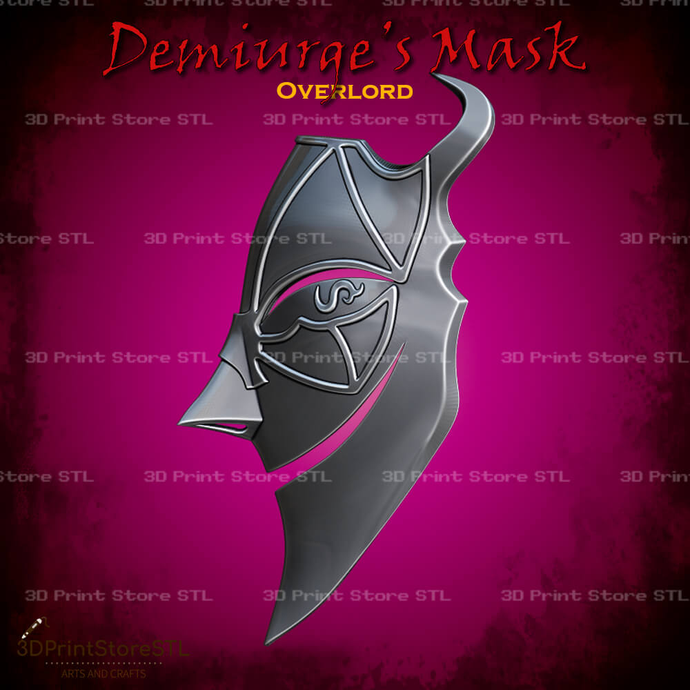Demiurge Mask Cosplay Overlord 3D Print Model STL File 3DPrintStoreSTL