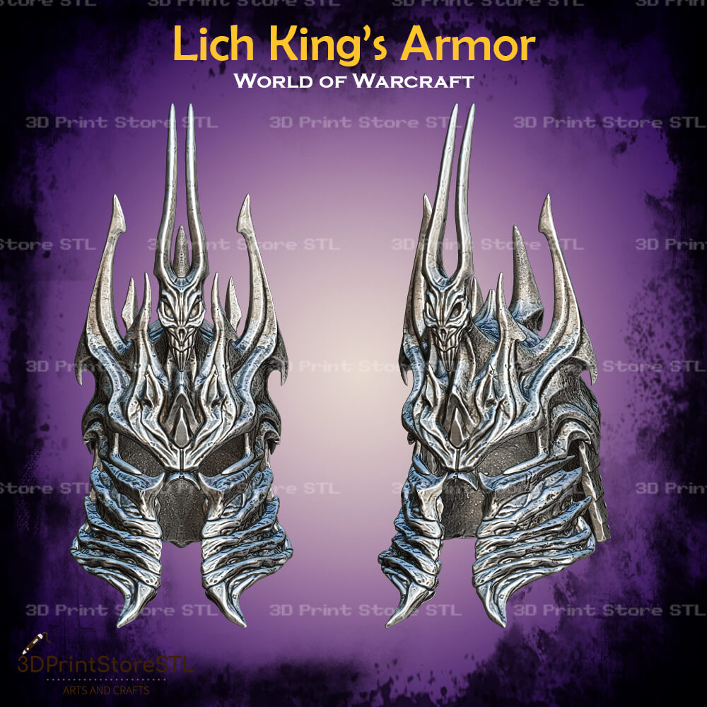 Lich King Armor Cosplay World Of Warcraft 3D Print Model STL File 3DPrintStoreSTL