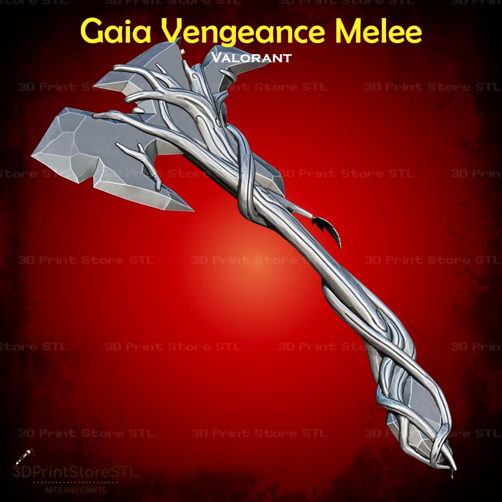 Gaia Vengeance Melee Cosplay 3D Print Model STL File 3DPrintStoreSTL
