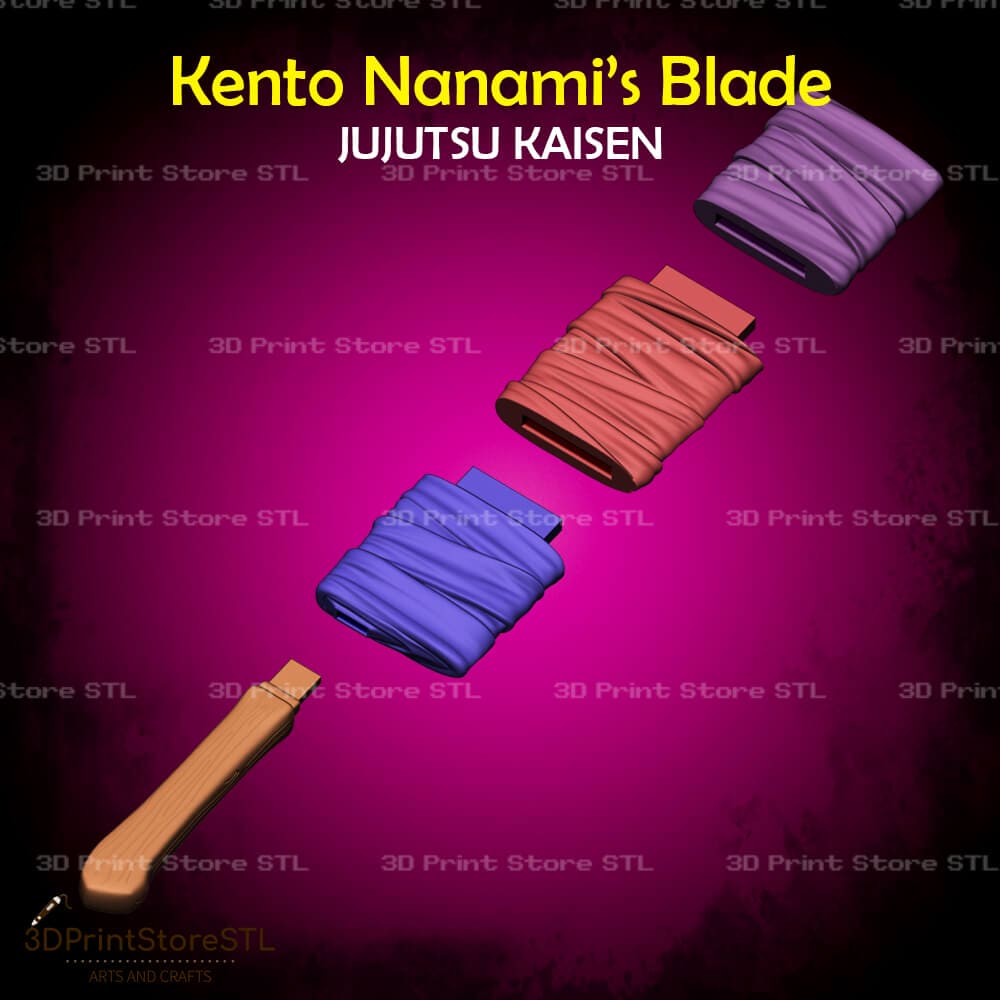 Kento Nanami Blade Cosplay Jujutsu Kaisen 3D Print Model STL File 3DPrintStoreSTL