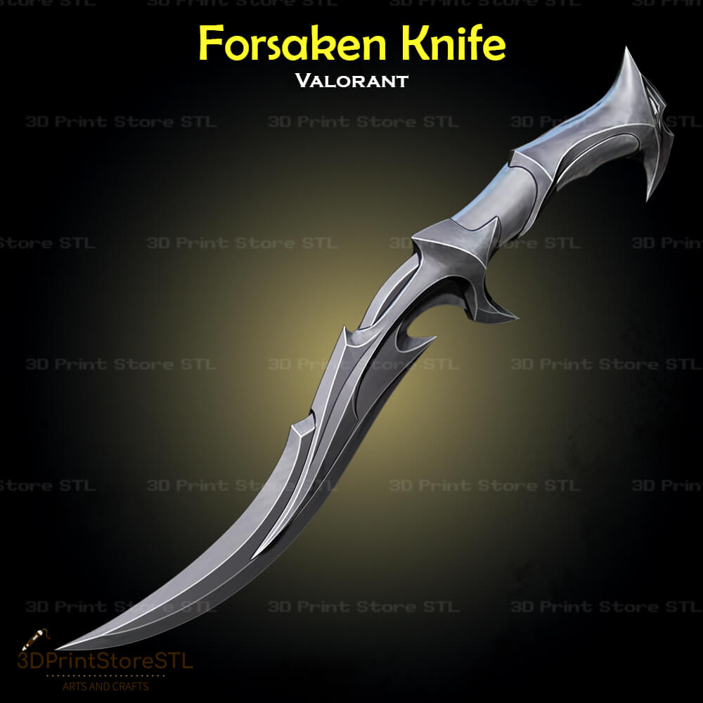 Forsaken Knife Cosplay 3D Print Model STL File 3DPrintStoreSTL