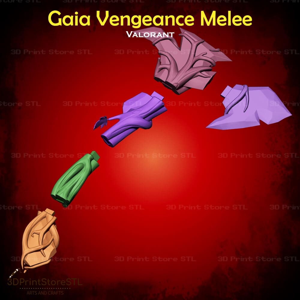 Gaia Vengeance Melee Cosplay 3D Print Model STL File 3DPrintStoreSTL