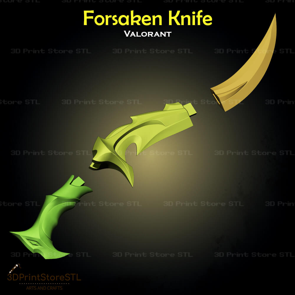 Forsaken Knife Cosplay 3D Print Model STL File 3DPrintStoreSTL