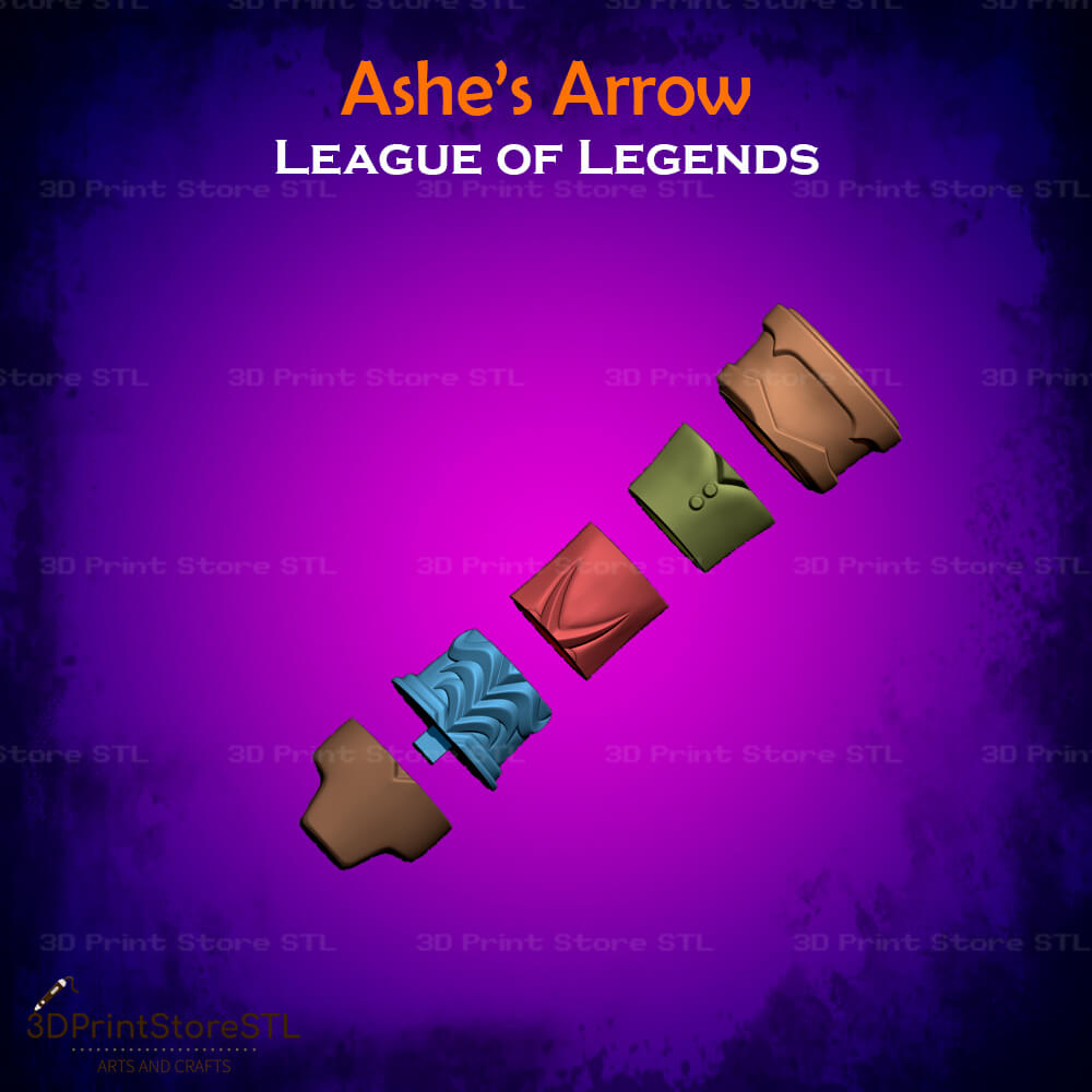 Ashe Bow Cosplay League Of Legends 3D Print Model STL File 3DPrintStoreSTL