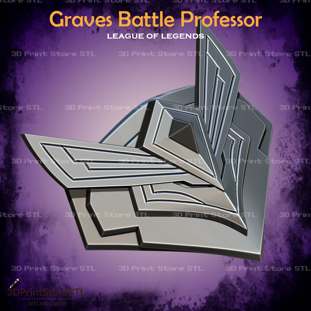 Graves Battle Professor Cosplay League of Legends 3D Print Model STL File 3DPrintStoreSTL