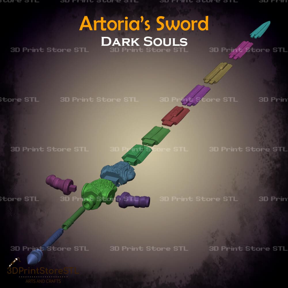 Artorias Sword Cosplay Dark Souls 3D Print Model STL File 3DPrintStoreSTL