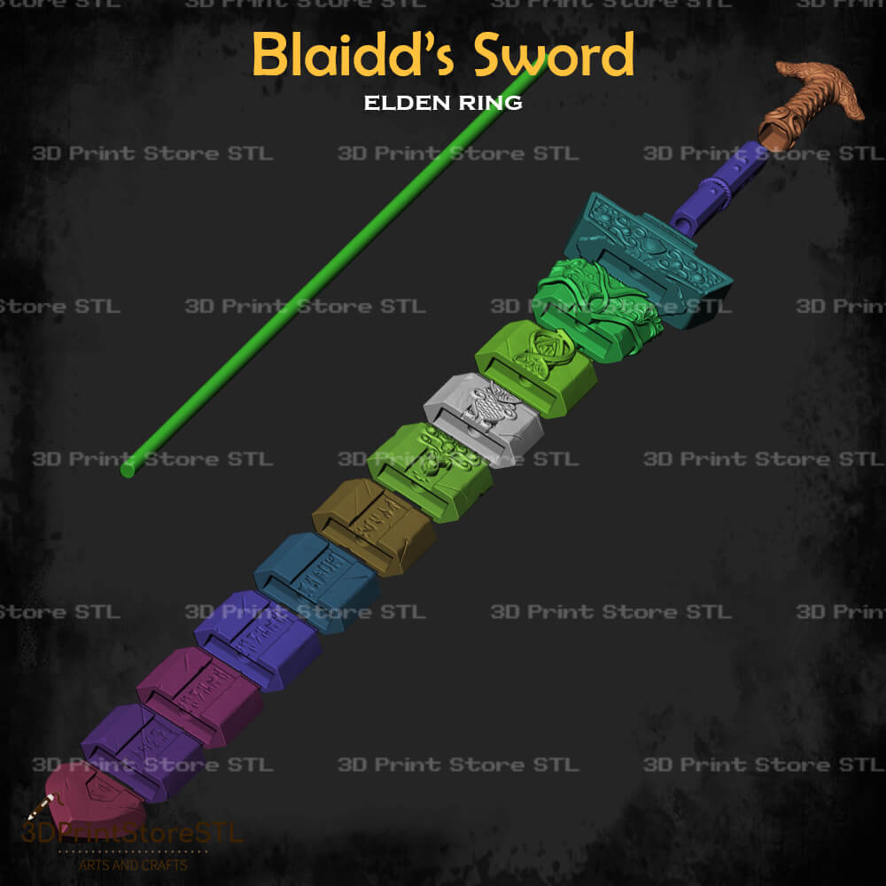 Blaidd Sword Cosplay Elden Ring 3D Print Model STL File 3DPrintStoreSTL