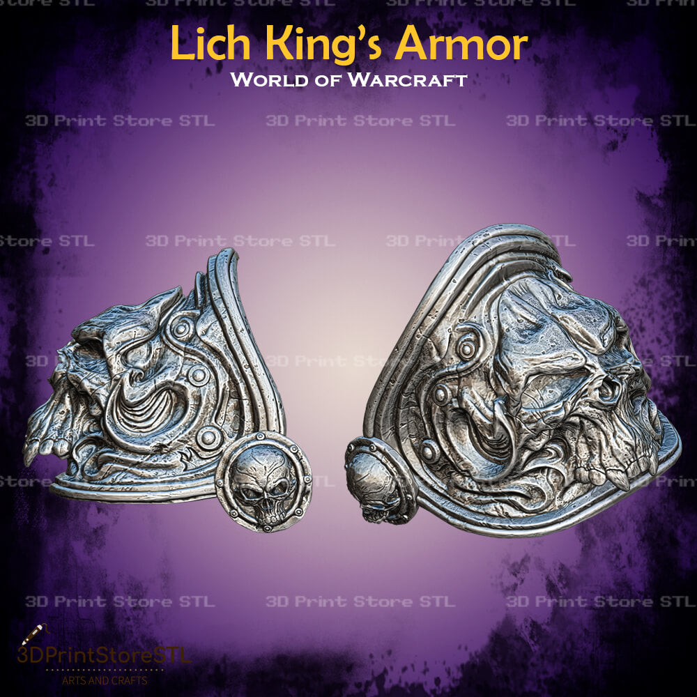 Lich King Armor Cosplay World Of Warcraft 3D Print Model STL File 3DPrintStoreSTL