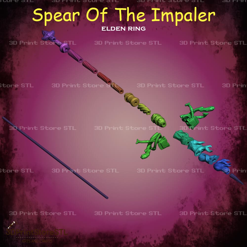 Spear Of The Impaler Cosplay Elden Ring 3D Print Model STL File 3DPrintStoreSTL
