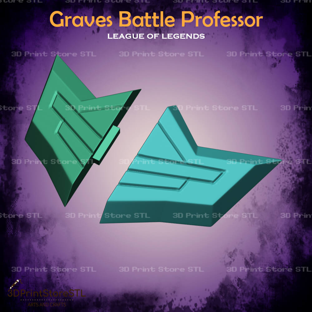 Graves Battle Professor Cosplay League of Legends 3D Print Model STL File 3DPrintStoreSTL