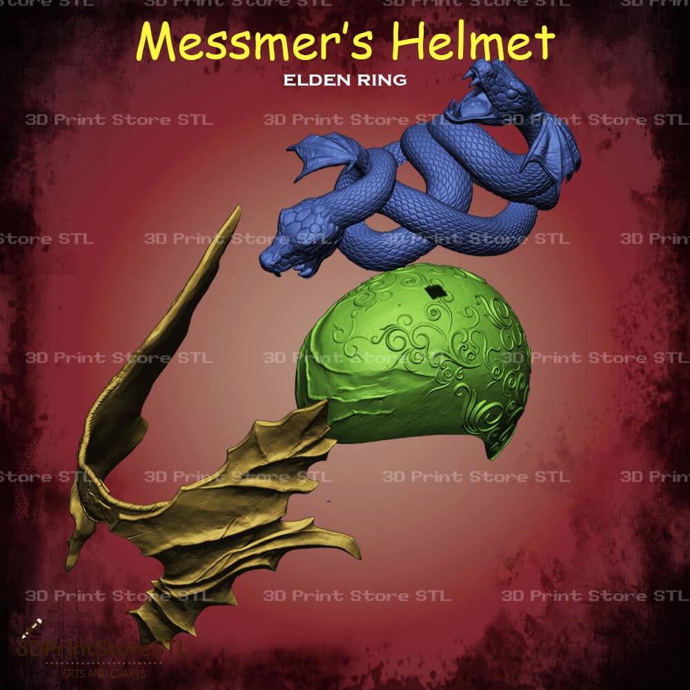 Messmer Helmet Cosplay Elden Ring 3D Print Model STL File 3DPrintStoreSTL
