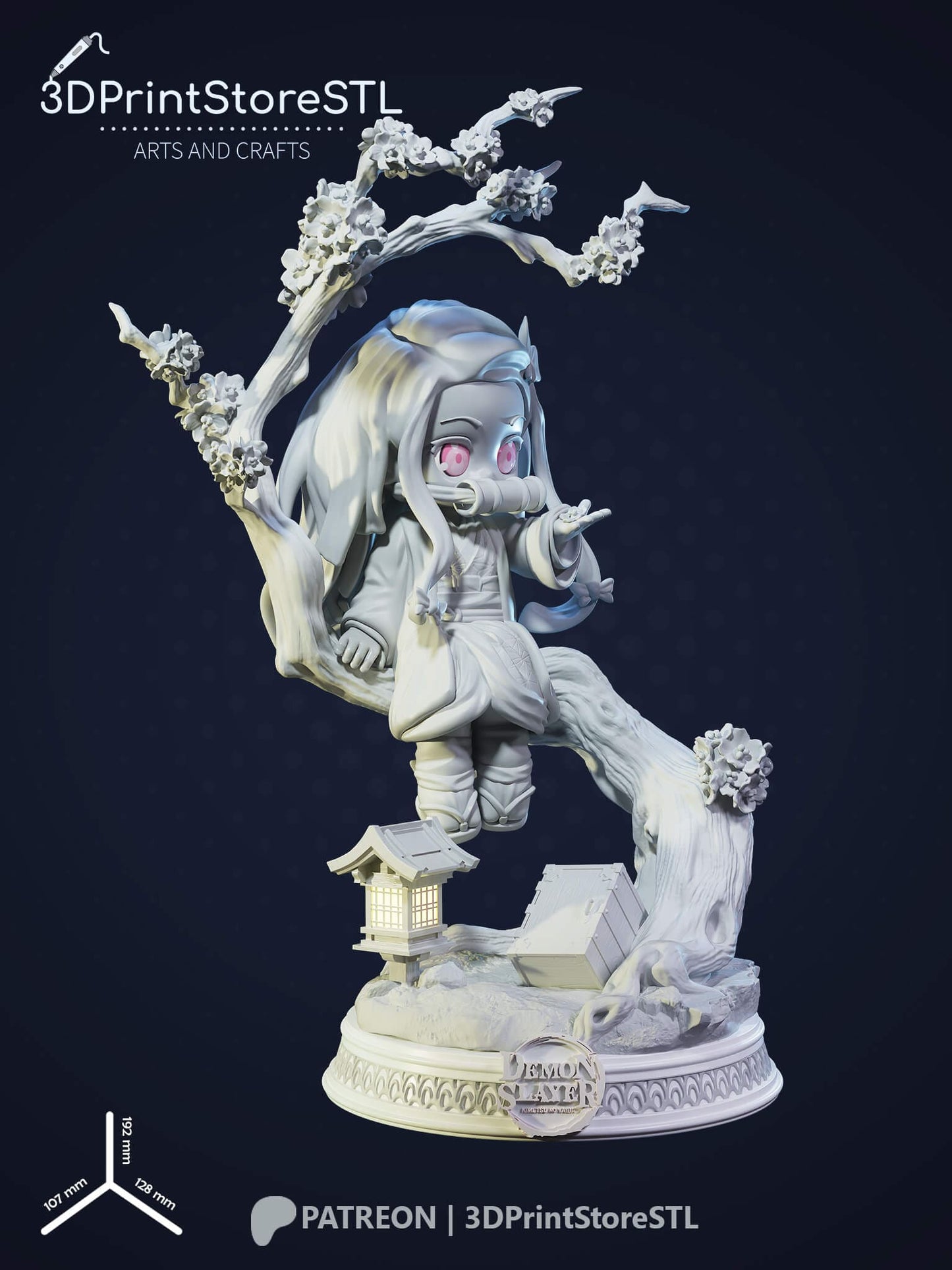 NeZuKo Chibi From Demon Slayer 3D Print Model STL File 3DPrintStoreSTL