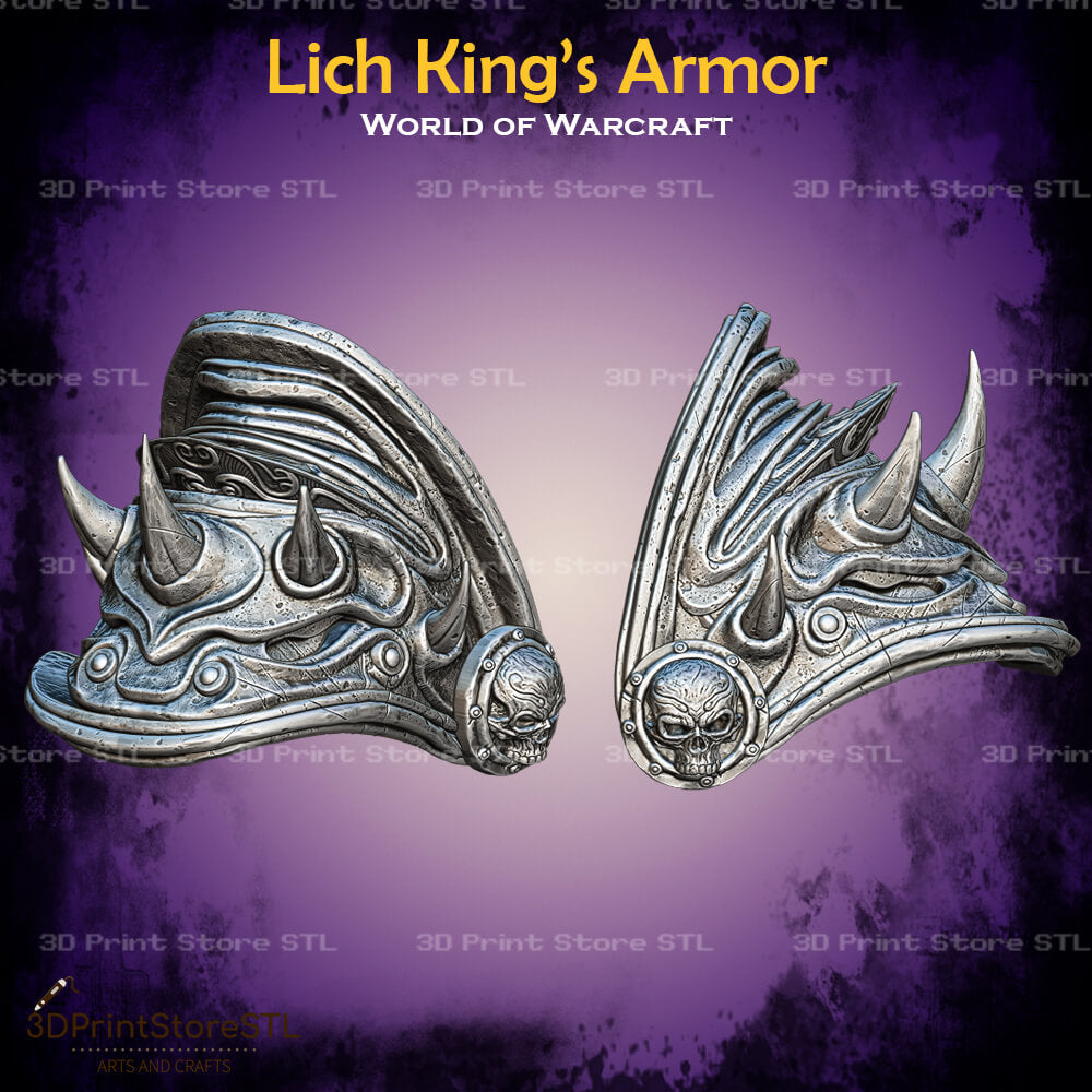 Lich King Armor Cosplay World Of Warcraft 3D Print Model STL File 3DPrintStoreSTL
