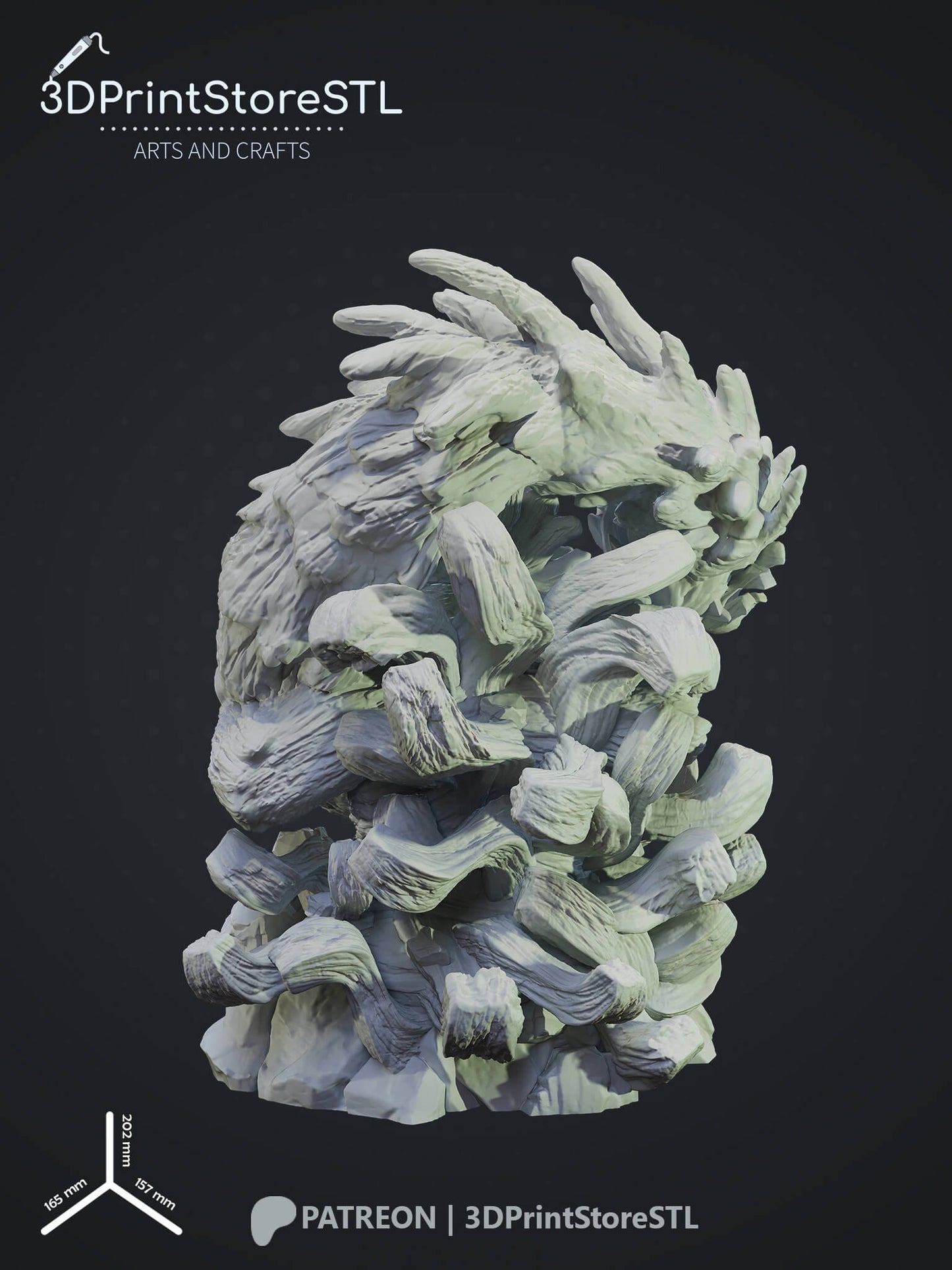 Hashirama Chibi From Naruto 3D Print Model STL File 3DPrintStoreSTL