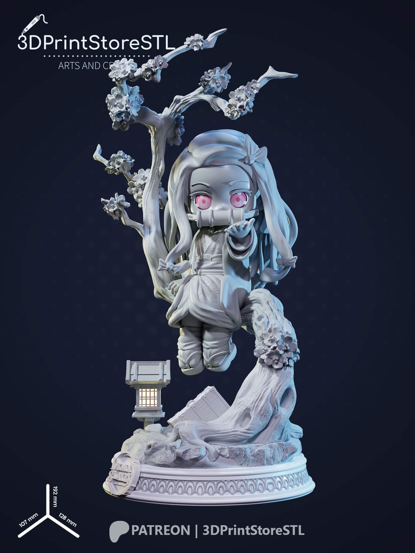 NeZuKo Chibi From Demon Slayer 3D Print Model STL File 3DPrintStoreSTL