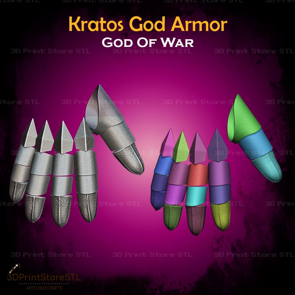 Kratos God Armor STL File for God Of War Cosplay and 3D Print Model