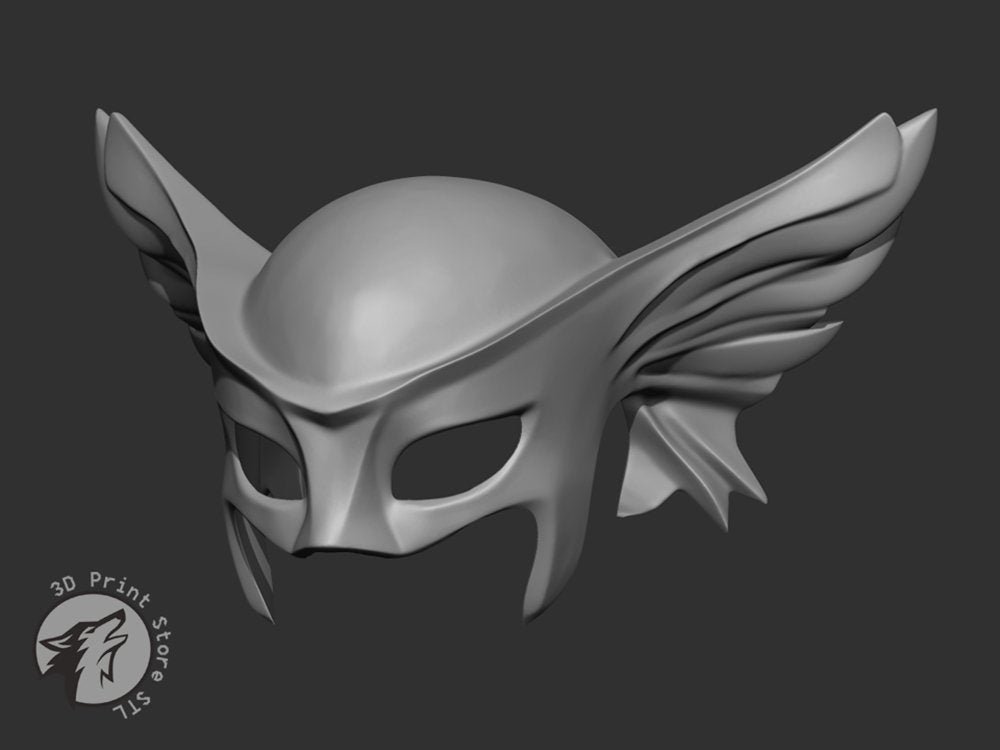 Hawkgirl Helmet - DC Comics + Taxes - 3DPrintStoreSTL