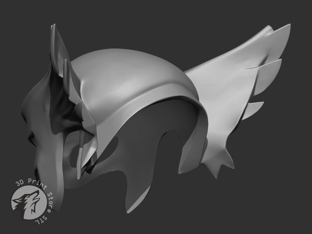 Hawkgirl Helmet - DC Comics + Taxes - 3DPrintStoreSTL