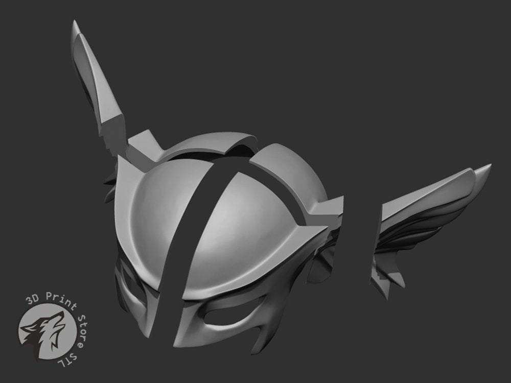 Hawkgirl Helmet - DC Comics + Taxes - 3DPrintStoreSTL