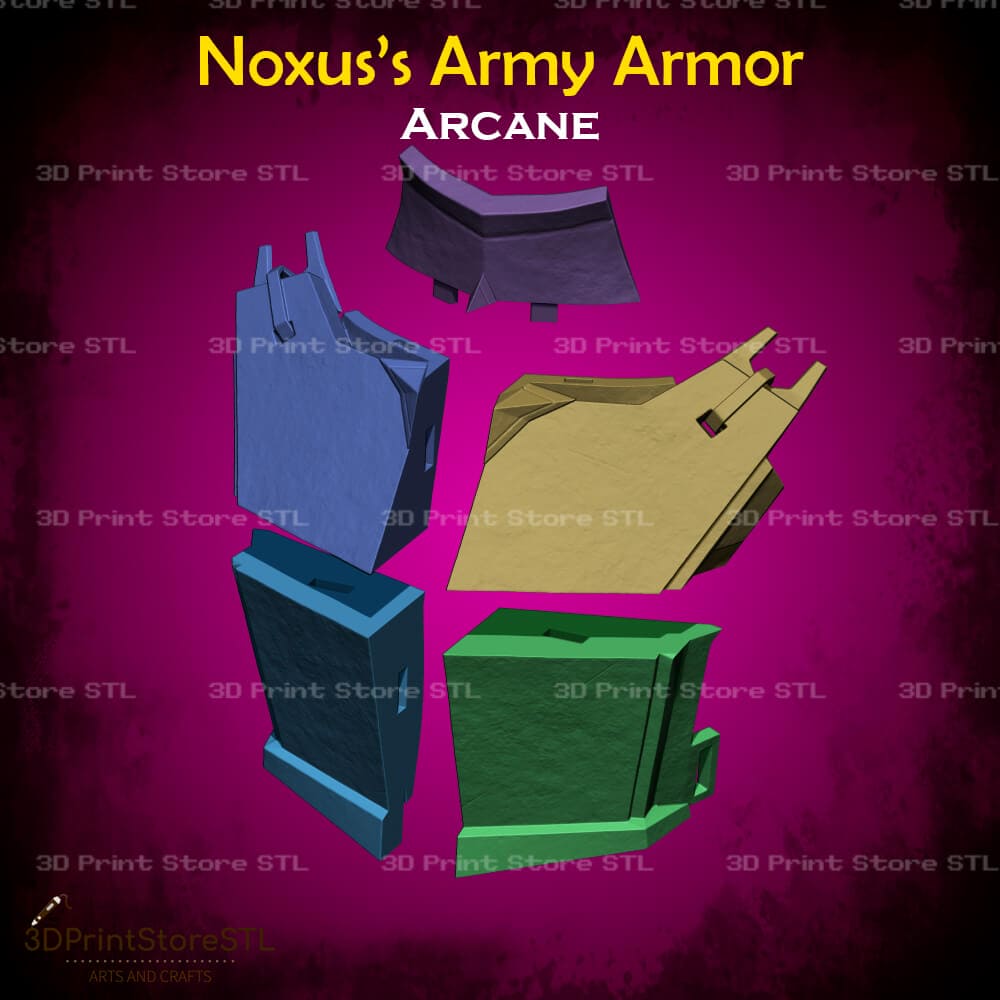 Noxus Army Armor Cosplay Arcane 3D Print Model STL File 3DPrintStoreSTL