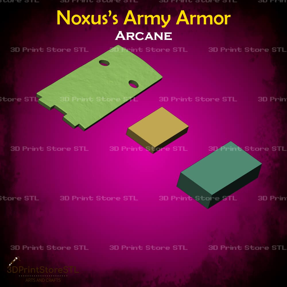 Noxus Army Armor Cosplay Arcane 3D Print Model STL File 3DPrintStoreSTL