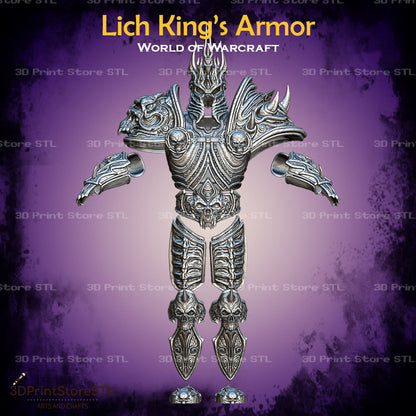 Lich King Armor Cosplay World Of Warcraft 3D Print Model STL File 3DPrintStoreSTL