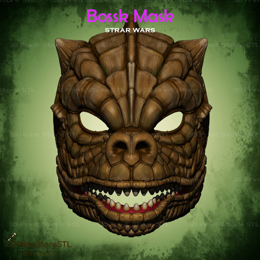 Bossk Mask Cosplay Star Wars 3D Print Model STL File 3DPrintStoreSTL