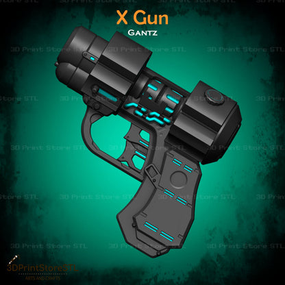 X Gun - GantZ - Cosplay - Fan Art - 3D Print Model - STL File - 3DPrintStoreSTL