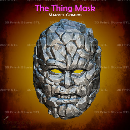 The Thing Mask Cosplay Marvel Comics 3D Print Model STL File 3DPrintStoreSTL