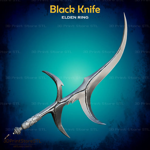 Black Knife Cosplay Elden Ring 3D Print Model STL File 3DPrintStoreSTL