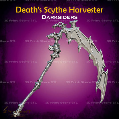 Deaths Scythe Harvester Cosplay Darksiders 3D Print Model STL File 3DPrintStoreSTL
