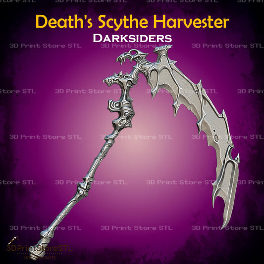 Deaths Scythe Harvester Cosplay Darksiders 3D Print Model STL File 3DPrintStoreSTL